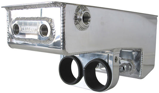 Aeroflow AF77-1044 Dual Fuel Pump Under Car Surge Tank Polished 4.75L Capacity 77-1044
