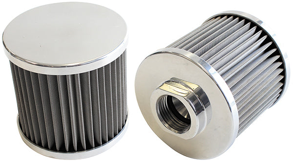 Aeroflow Performance Products AF77-2001 12AN S/S Billet Breather with Female -12AN Re-Usable