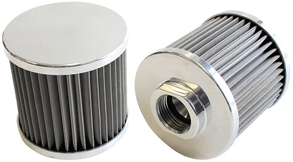 Aeroflow Performance Products AF77-2001 12AN S/S Billet Breather with Female -12AN Re-Usable