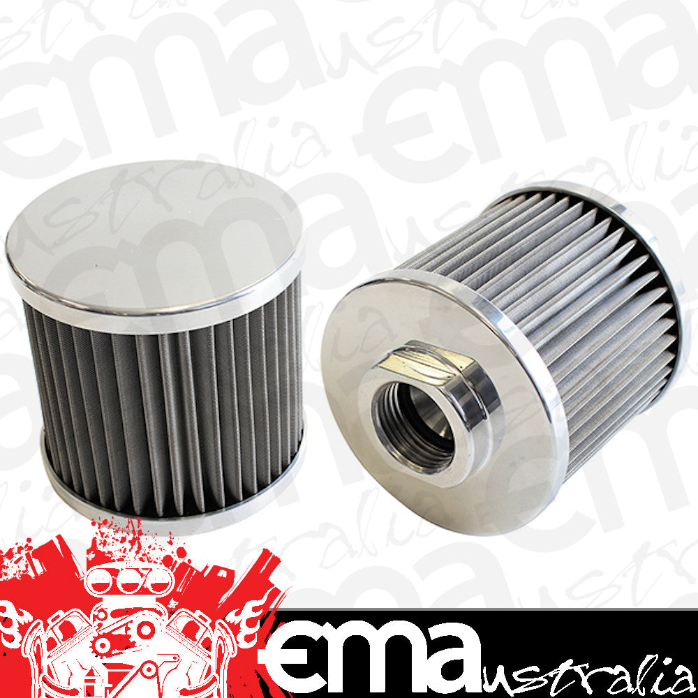 Aeroflow Performance Products AF77-2001 12AN S/S Billet Breather with Female -12AN Re-Usable
