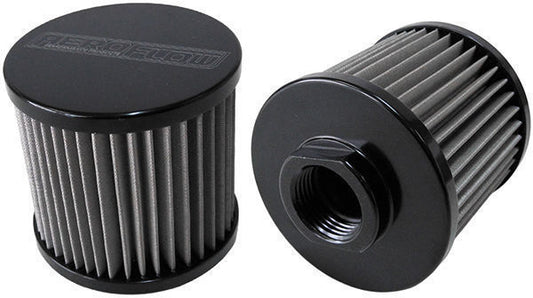 Aeroflow Performance Products AF77-2001BLK 12AN S/S Billet Breather with Female -12AN Re-Usable