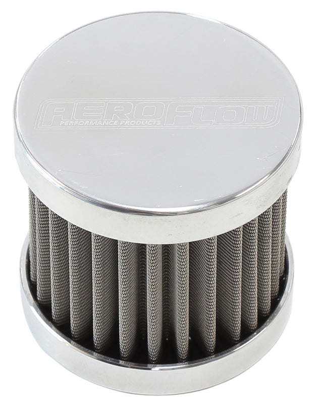 Aeroflow AF77-2003 -6AN S/S Billet Breather with Female -6AN Re-Usable