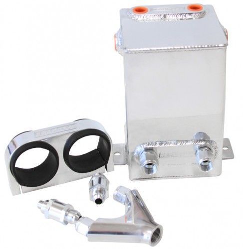 Aeroflow Performance Products AF77-2044 Dual Fuel Pump Surge Tank Kit Polished 3.1L Capacity