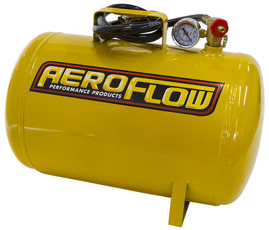 Aeroflow AF77-3010 5 Gal Port Able Air Tank Yellowwith Tank Valve 125 Max Operat