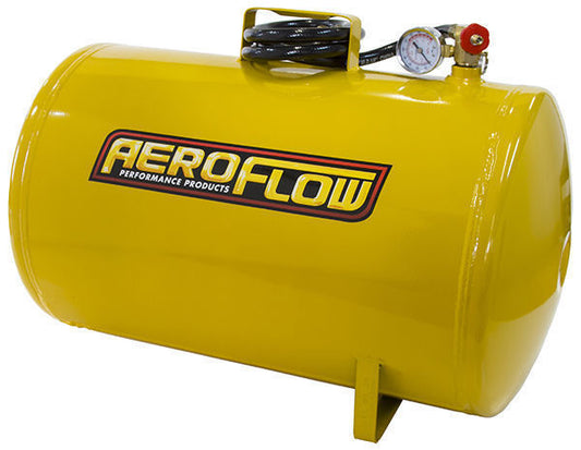 Aeroflow AF77-3011 10 Gal Port Able Air Tank Yellowith Tank Valve 125 Max Operat
