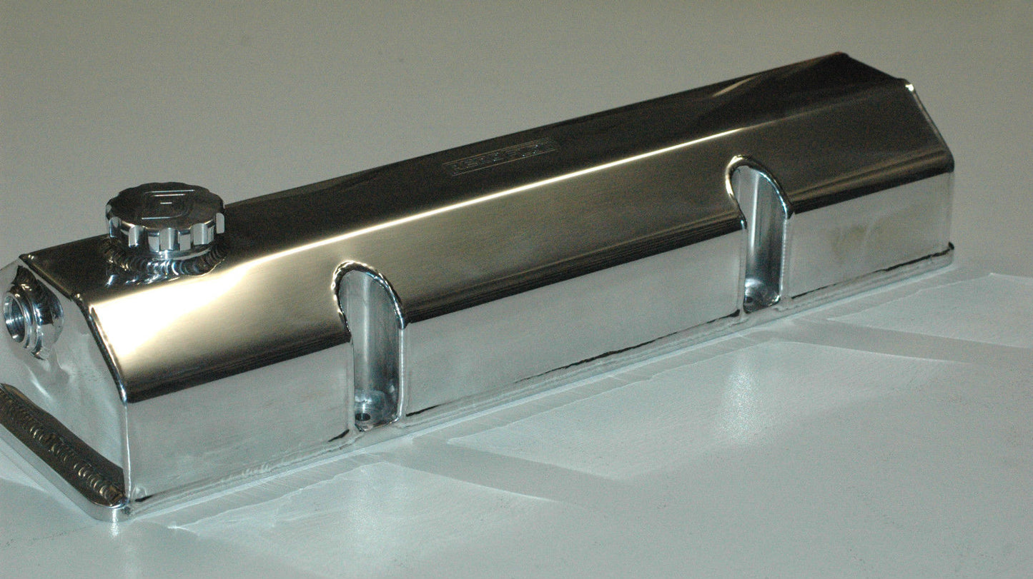 Aeroflow AF77-5000 Fabricated Valve Covers Polished Suit Sb Chev