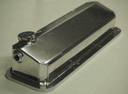 Ford Small Block Cleveland 302-351C.I.D. V8 Fabricated Valve Covers Polished Suit 302-351C Aeroflow Performance Products AF77-5001