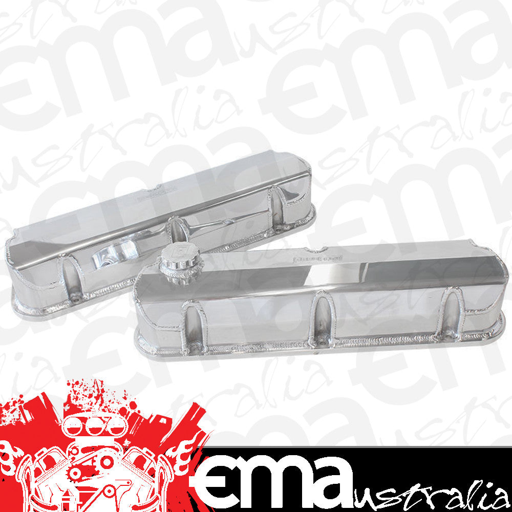 Aeroflow AF77-5002 Fabricated Valve Covers Polished Suit Ford 289-351W