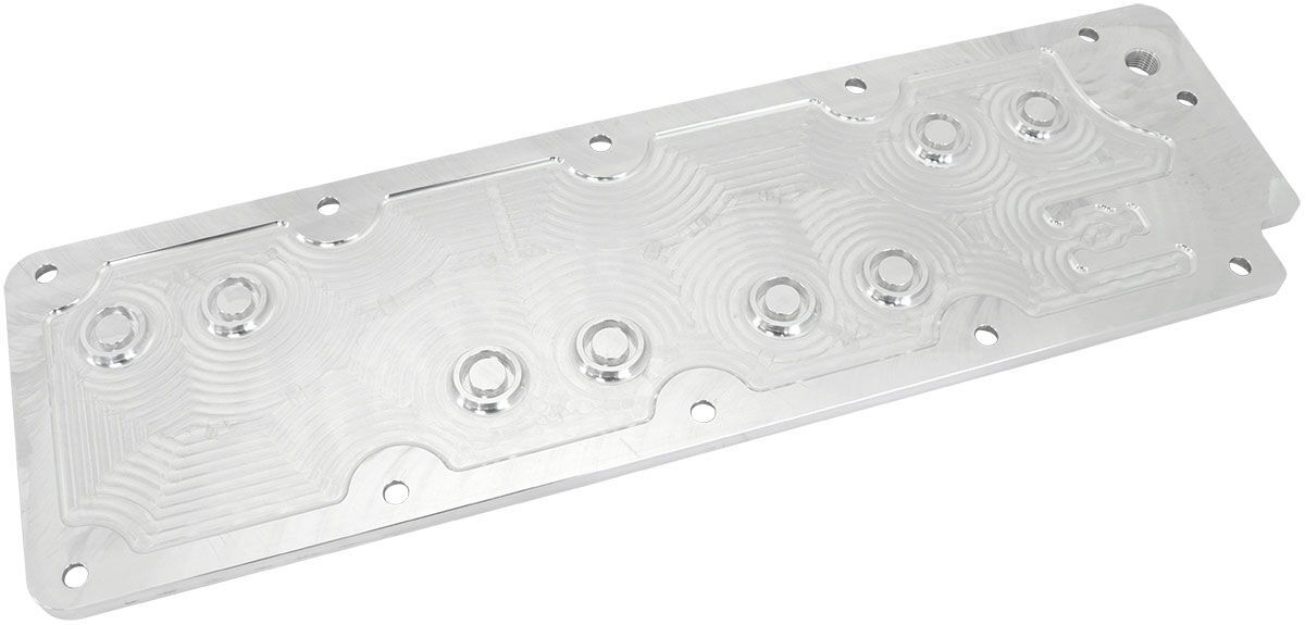 Aeroflow AF77-5016 GM LS3 Billet Valley Plate, Raw Finish Suit GM LS3 ...