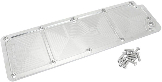 Aeroflow AF77-5016 GM LS3 Billet Valley Plate, Raw Finish Suit GM LS3 Series Engines with DOD delete