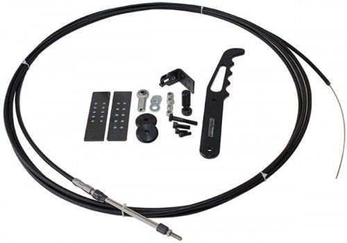 Aeroflow AF80-1000BLK Chute Release Cable Kit Black Handle 18 Feet Of Cable Kit