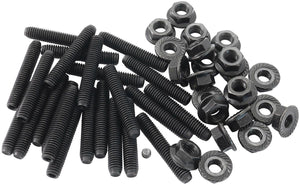 Aeroflow AF82-2051 Mitsubishi Evo & Mazda 13B Oil Pan Stud Kit M6 Steel Studs and Nuts, Pack of 23.
