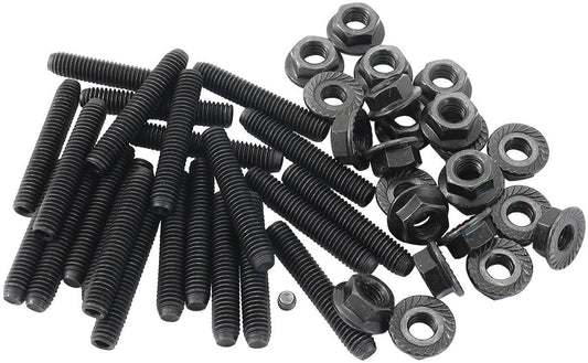 Aeroflow AF82-2051 Mitsubishi Evo & Mazda 13B Oil Pan Stud Kit M6 Steel Studs and Nuts, Pack of 23.