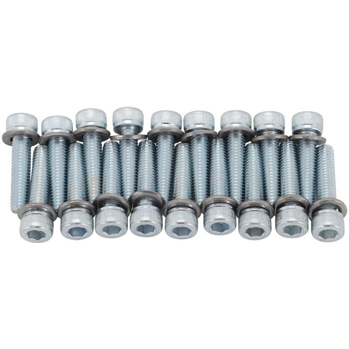 Aeroflow AF82-2073 GM 6L80 Transmission Oil Pan Bolt Kit M6 Steel Bolts, (pack of 16)
