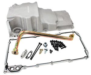 Aeroflow AF82-2300 GM LS Conversion Oil Pan - Extra Clearance (Cast Aluminium, Rear Sump, 5.85 Litre)
