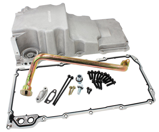 Aeroflow AF82-2300 GM LS Conversion Oil Pan - Extra Clearance (Cast Aluminium, Rear Sump, 5.85 Litre)