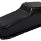 Chev small block Gen 1 262-400 V8.Rear Main Seal Style: 2-piece Steel Stock Oil Pan SBC Black Lh/Side Dipstick Rear Sump Aeroflow Performance Products AF82-9005BLK