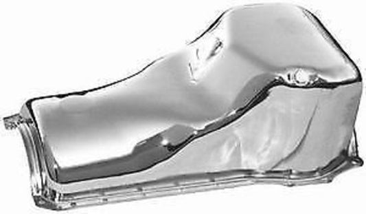 Aeroflow AF82-9310C Stock Oil Pan Ford 351C Front Sump Chrome