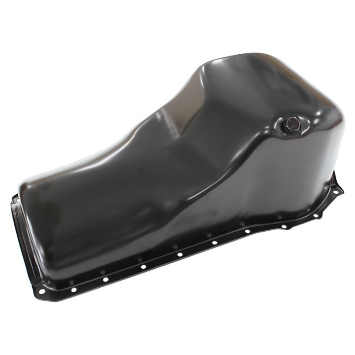 Aeroflow AF82-9343BLK Ford Cleveland Standard Replacement Oil Pan, Black Finish Suit Ford 302 and 351 Cleveland, 5.0L Capacity