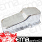 Aeroflow AF82-9414C Stock Oil Pan SBC Late '86 On Rh/Side Dipstick Chrome