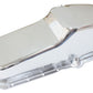 Aeroflow AF82-9414C Stock Oil Pan SBC Late '86 On Rh/Side Dipstick Chrome