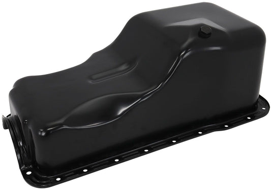 Aeroflow AF82-9532BLK Ford 351 Windsor Standard Replacement Oil Pan, Black Finish Suit Small Block Ford 351 Windsor Front Sump, 5.8L Capacity