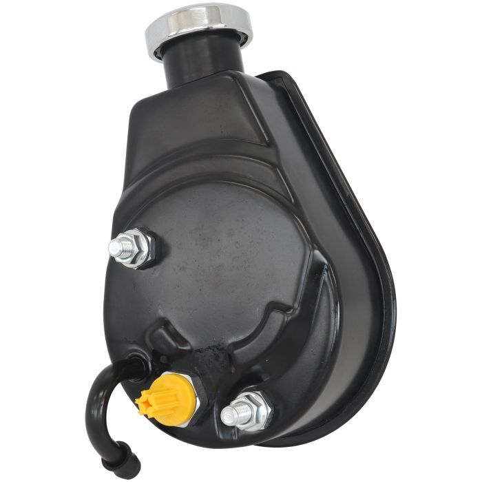 Aeroflow Performance Products AF83-1000BLK Power Steering Pump - Black Finish GM Saginaw Pump with No Pulley