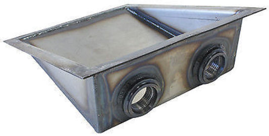 Aeroflow AF85-1000 Steel Sump Extension Weld-On 2 x -12ORB Female Port S