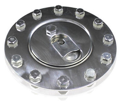 Aeroflow Performance Products AF85-2000 Billet Aluminium Fuel Cap Polished-Gasket-Bolts