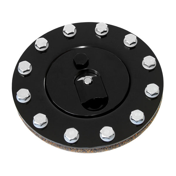 Aeroflow AF85-2000BLK Black Aluminium Fuel Cap *Anodised Black*-Gasket-Bolts