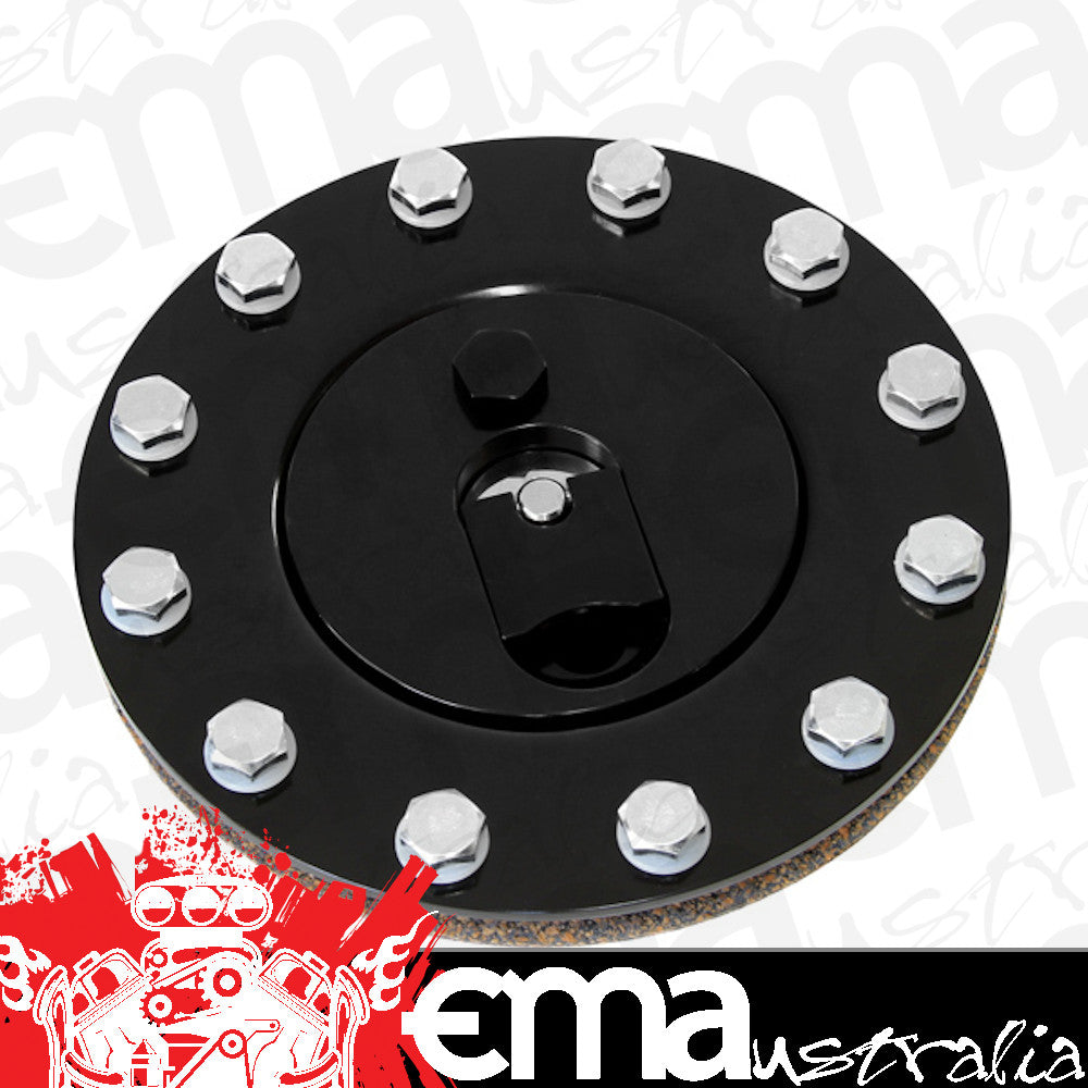 Aeroflow AF85-2000BLK Black Aluminium Fuel Cap *Anodised Black*-Gasket-Bolts