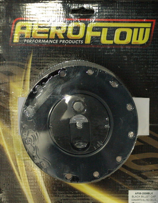 Aeroflow AF85-2005BLK Black Aluminium Fuel Cap Rci Cap-Gasket-Bolts Rci Cell