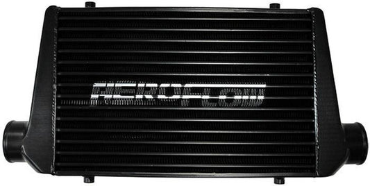 Aeroflow AF90-1000BLK 600 x 300 x 76mm 3" In/Out Aluminium Intercooler Black