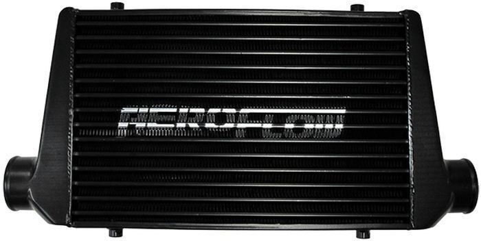 Aeroflow AF90-1001BLK 450 x 300 x 76mm 3" In/Out Aluminium Intercooler Black