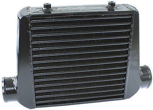 Aeroflow AF90-1002BLK 280 x 300 x 76mm 3" In/Out Aluminium Intercooler Black