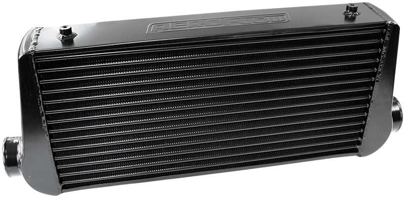 Aeroflow AF90-1004BLK 600 x 300 x 100mm 3" In/Out Aluminium Intercooler Black