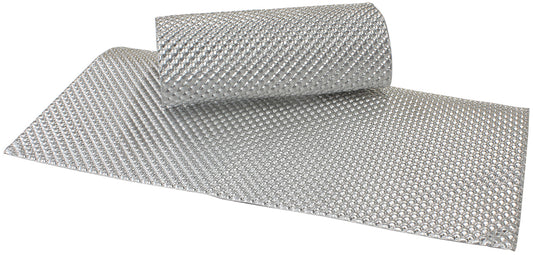 Aeroflow AF91-4580 12" X 12" ALUMINIUM EMBOSSED HEAT SHIELD CUT OR FOLD SILVER