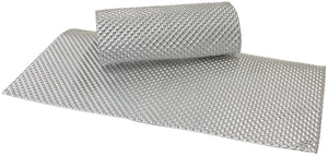 Aeroflow AF91-4582 24" X 24" ALUMINIUM EMBOSSED HEAT SHIELD CUT OR FOLD SILVER
