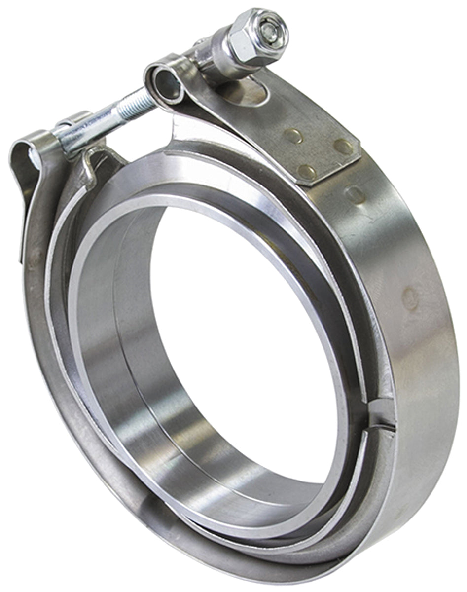 Aeroflow AF92-2250SS 2.25" V Band Clamp Kit 2x Weldrings & 1 x Stainless Clamp