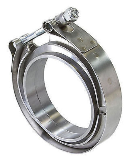 Aeroflow AF92-3000 3" V Band Clamp Kit 2 x Steel Weld Ring & 1 x Stainles Clamp