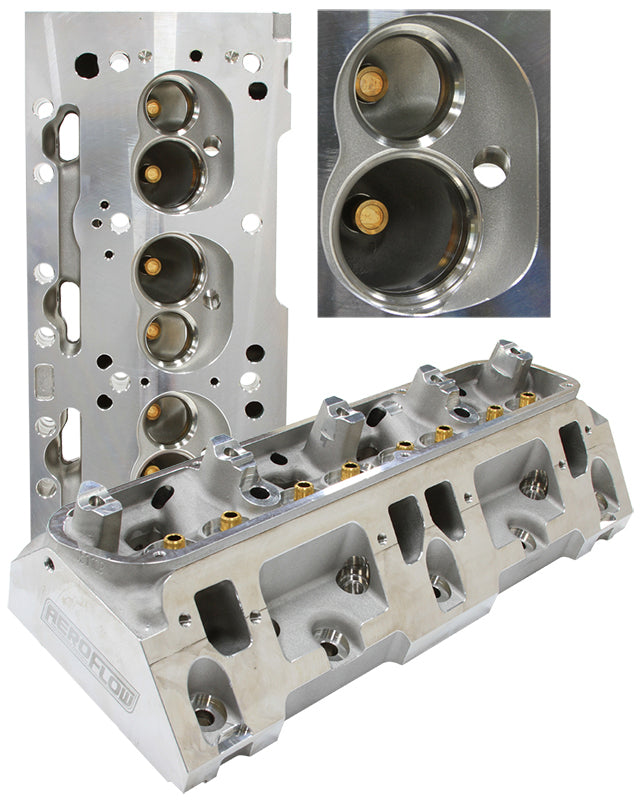 Aeroflow AF95-0318 Sb Chry 318 360 *(Pair)* Bare Alloy Cylinder Head 176CC 65CC