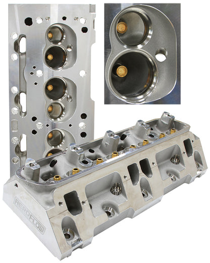 Aeroflow AF95-0318 Sb Chry 318 360 *(Pair)* Bare Alloy Cylinder Head 176CC 65CC