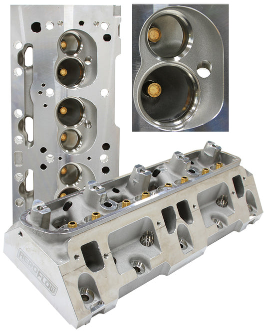 Aeroflow AF95-0318 Sb Chry 318 360 *(Pair)* Bare Alloy Cylinder Head 176CC 65CC