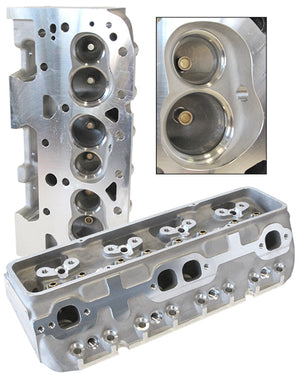Aeroflow AF95-0327 SBC 180CC Aluminium Heads Bare 64CC 2.02"/1.60" Valves (Pair)