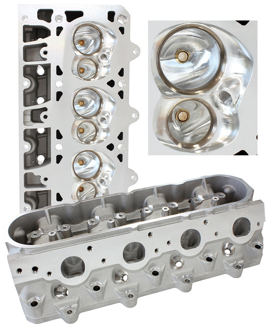 Aeroflow AF95-0416 GM LS 276CC Cnc Alumin Heads Bare 70CC 2.165"/1.60" Valve