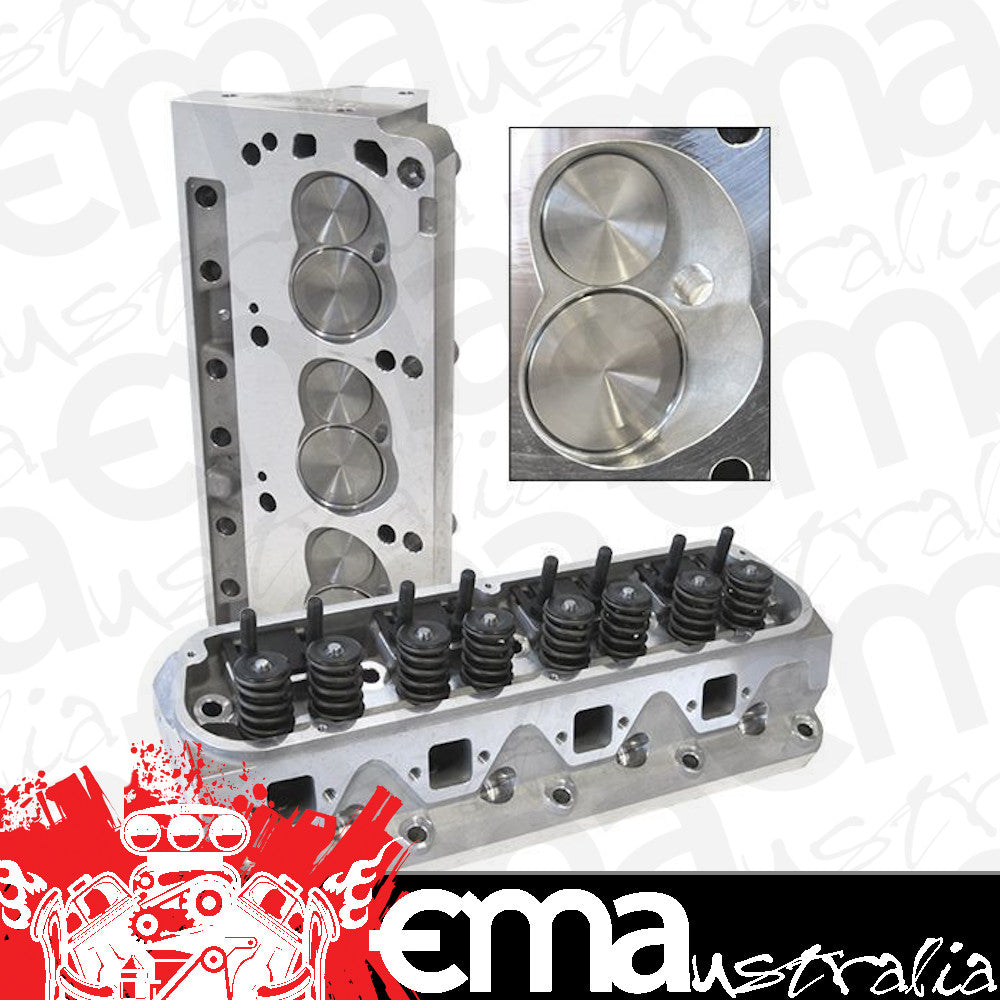 Aeroflow AF95-2302 SBF 173CC Aluminium Heads Asseassemb. Alloy Cylinder Heads
