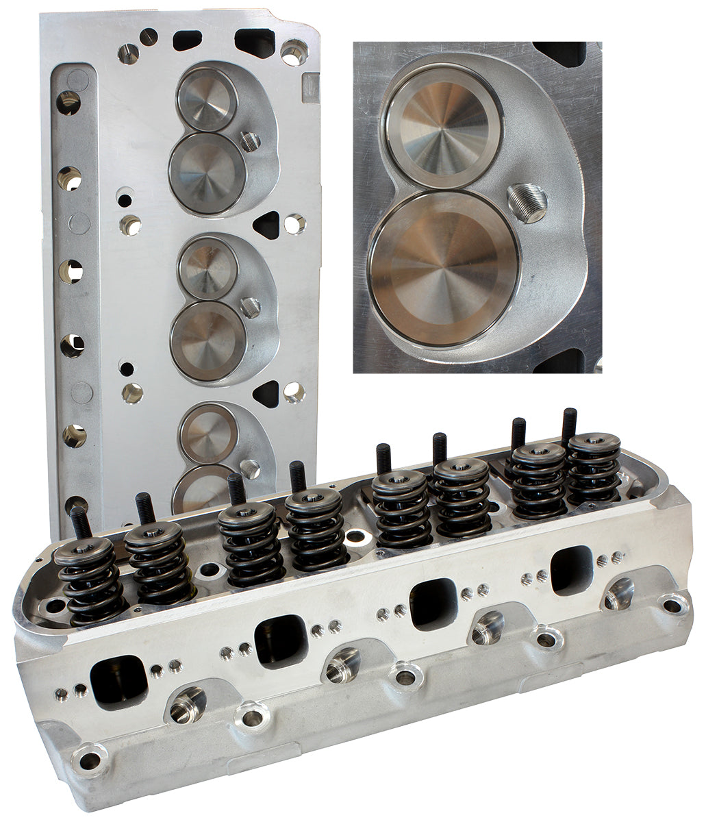 Aeroflow AF95-2347 SBF 185CC Aluminium Heads Asseassemb. Alloy Cylinder Heads