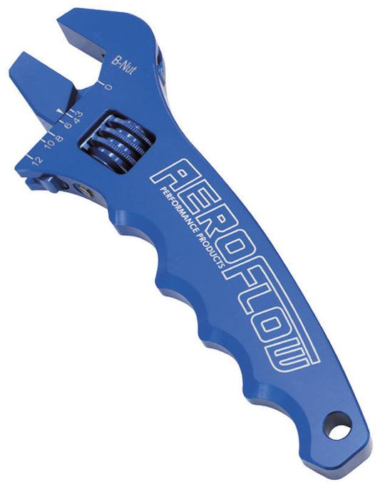 Aeroflow AF98-2003 Adjustable Wrench Grip Spannerblue -3AN to -12An