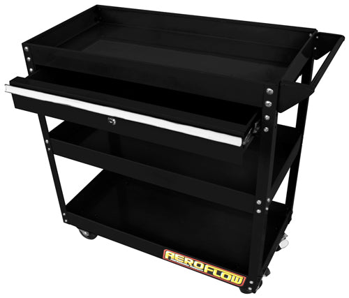 Aeroflow AF98-2032 Workshop Trolley 3 Tier with Lockable Drawer