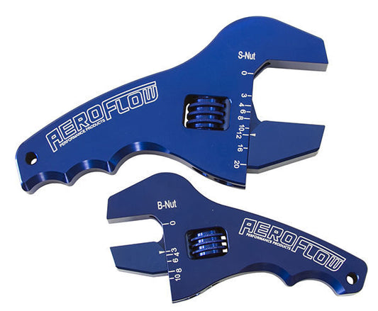 Aeroflow AF98-2039 Adjustable Wrench Grip Spanner1 x Small & 1 x Large Shorty